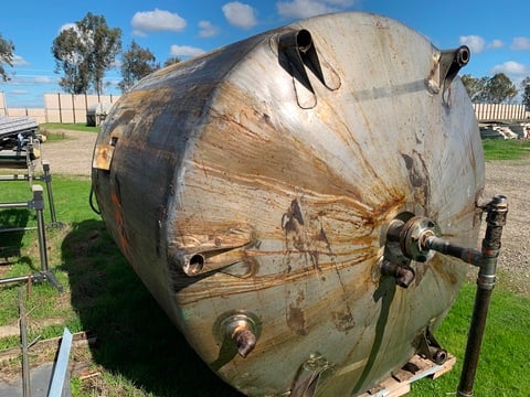1500 gallon Walker Stainless Stainless #82-C-7.5, Stainless Steel Jacketed Mixing Tank, 6' diameter x 7' - Image 4