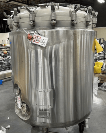 209 gallon DCI, Stainless Steel Jacketed Reactor Vessel, 40" diameter x 38" straight side Vessel, 45 psi/FV @ - Image 4