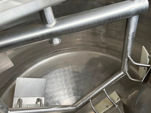 200 gallon Cherry Burrell, Stainless Steel Jacketed Processor Tank w/scrape surface agitation, 48" diameter x - Image 7