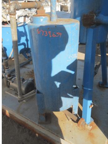 10 gallon 12" x 24", Carbon Steel Tank, 1" inlet/outlet - Image 1