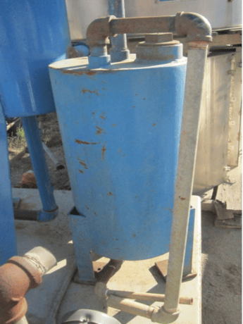 10 gallon 12" x 24", Carbon Steel Tank, 1" inlet/outlet - Image 2