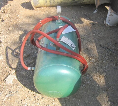 Speedaire, Air Receiver Tank, 12 gallon, 12" diameter x 24" straight side, 144 psi @ 450 F, 2001 - Image 1