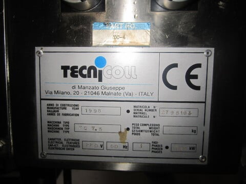 2 gallon Tecnicoll, Melting Tank, Stainless Steel, 8" diameter x 9" tall, 0-200 deg. C heater, 220 V., 1998 - Image 3