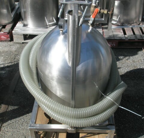 20 gallon Groen/Dover, Pressure Tank, Stainless Steel, jacketed, 16" diameter x 24" H, (2) 3" diameter - Image 1