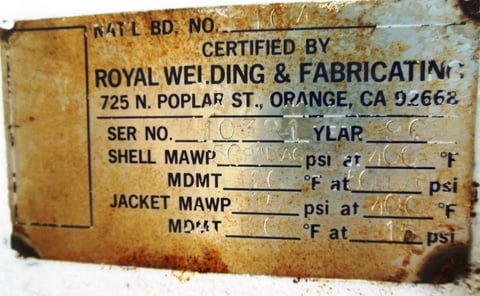 236 gallon Royal Welding & Fabrication Welding & Fabrication, Stainless Steel Jacketed Tank, 42" diameter x - Image 6