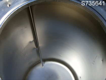 40 gallon Stainless Steel Tank, 18" diameter x 36" straight side, 1/2" inlet/outlet - Image 3