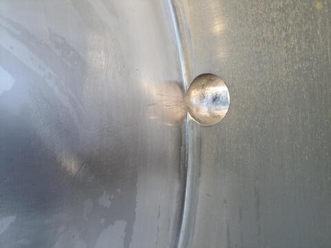 45 gallon Stainless Steel Jacketed Tank, 27" diameter x 18-3/4" H w/ 2" bottom side discharge - Image 5