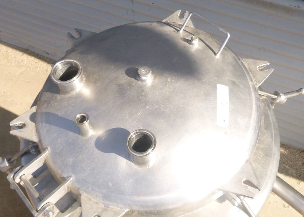 52.8 gallon Cone Craft Craft HyClone, Stainless Steel Pressure Tank, 22" diameter x 38" straight side, 17" - Image 4