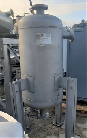 75 gallon Filter Tank, Stainless Steel, 24" diameter x 36" straight side, 4" diameter Inlet, 3" center bottom - Image 3