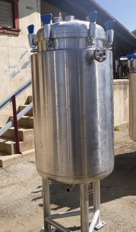 79 gallon Precision Stainless, Stainless Steel Reactor, 24.5" outside diameter x 3' 7" H Vessel, 1.5" center - Image 3