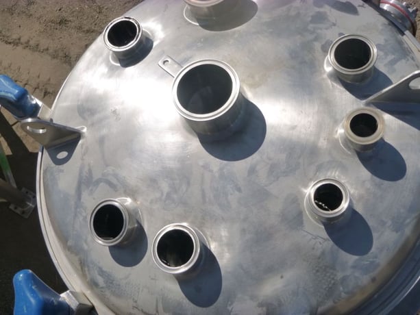 79 gallon Precision Stainless, Stainless Steel Reactor, 24.5" outside diameter x 3' 7" H Vessel, 1.5" center - Image 4