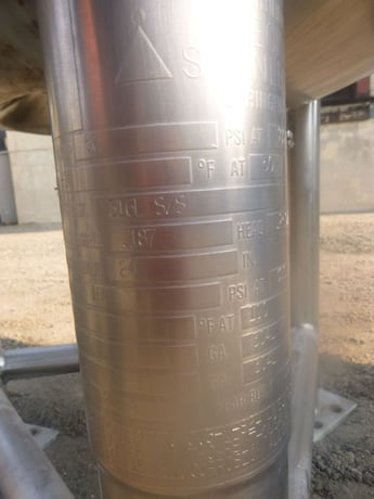 79 gallon Precision Stainless, Stainless Steel Reactor, 24.5" outside diameter x 3' 7" H Vessel, 1.5" center - Image 10