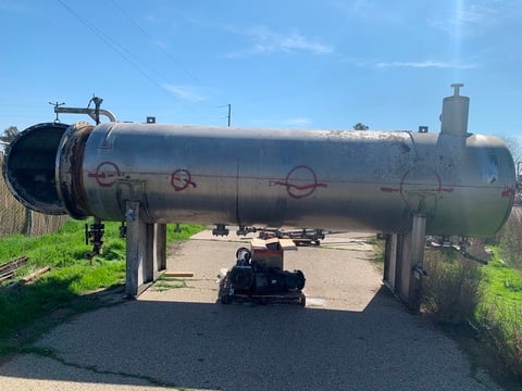 1500 gallon Coalescer Tank, Stainless Steel, 48" diameter x 18' L, 1" & 12" raised opening, 25 psi @ 200&deg;F - Image 6