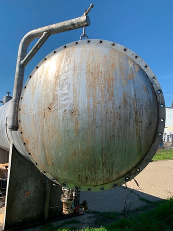 1500 gallon Coalescer Tank, Stainless Steel, 48" diameter x 18' L, 1" & 12" raised opening, 25 psi @ 200&deg;F - Image 7