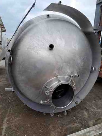 2000 gallon Stainless Steel Tank, 72" diameter x 104" H 5-zone jacketed vessel, 18" diameter Top manway, 3" - Image 7