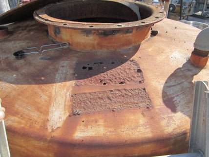 500 gallon 48" x 66", Carbon Steel Tank, 18" top manway, 4" angle iron, (2) 1/2" top inlets, 1.5" top outlet' - Image 3