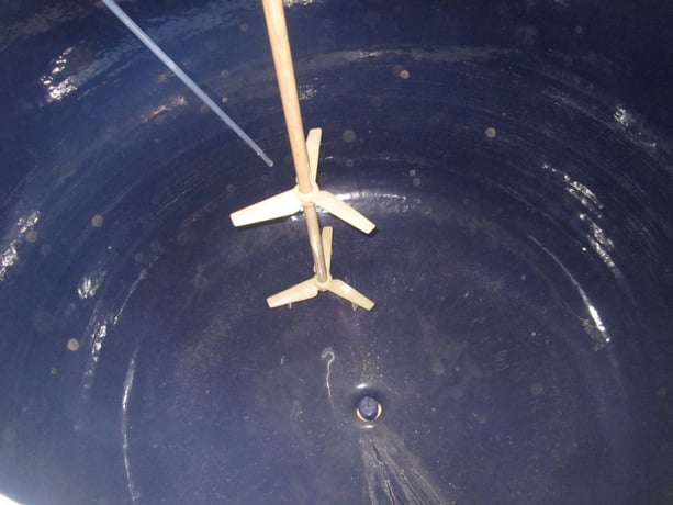 500 gallon Pfaudler, Glass Lined Tank, 60" diameter x 38" straight side, 4" center bottom outlet, 4" diameter - Image 3