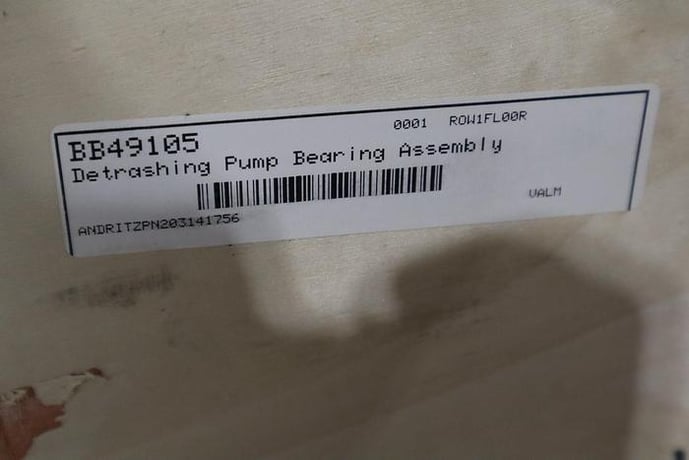 Andritz, detrashing pump bearing assembly, unused - Image 2