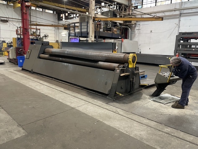 192" x 1/2" Materfab, 4-roll hydraulic plate roll - Image 1