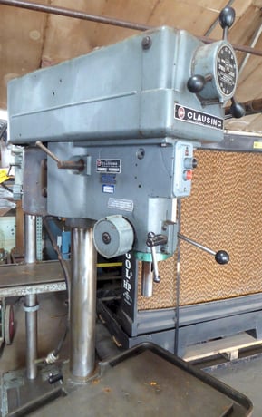 15" Clausing #16VT-1, single spindle drill, 4.75" spindle travel, 500-4000 RPM, 3/4 HP, #2MT - Image 6