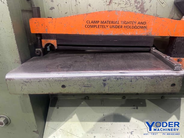 6" x 6" x 5/8" Piranha #PII-140, hydraulic ironworker, 140 ton, 20-1/2" throat, 5-1/4" stroke, 1999 - Image 8