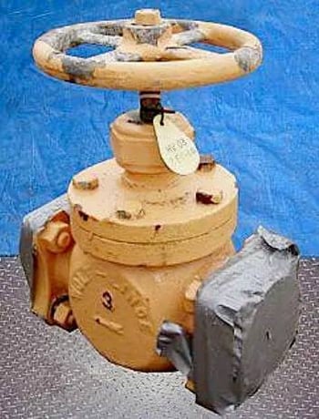 3" Ammonia Valve, Handle diameter: 9" Inlets/outlets: (2) 3" diameter ports with 6" - Image 3