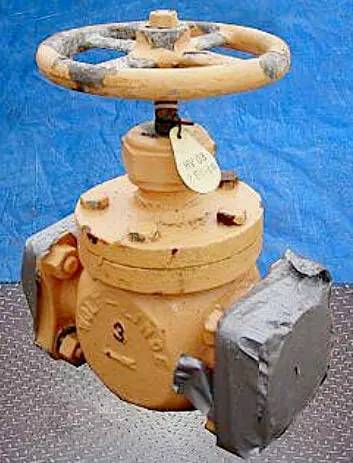 3" Ammonia Valve, Handle diameter: 9" Inlets/outlets: (2) 3" diameter ports with 6" - Image 3