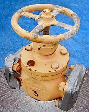 3" Ammonia Valve, Handle diameter: 9" Inlets/outlets: (2) 3" diameter ports with 6" - Image 4