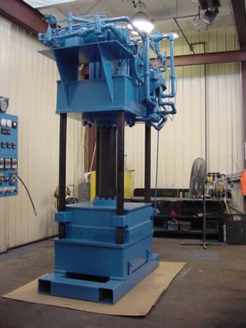 176 Ton, Hysco, 42" x42", downact 4-post, 36" stroke, 36" -42" DL, hyds. & controls, #230 - Image 2