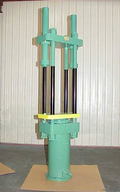 113 Ton, Holmes, 16" x16", upact 4-post, 30" stroke, 52" daylight, 12" ram, 49" W.H, 130" tall, #259 - Image 1