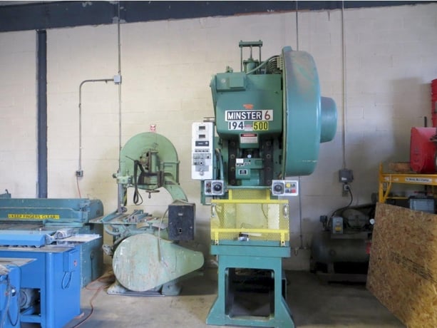 60 Ton, Minster #6SS-FB, 4" stroke, 16" Shut Height, 2.75"adj., 90-180 SPM, 21" x32"bed, air cooled & brake - Image 8
