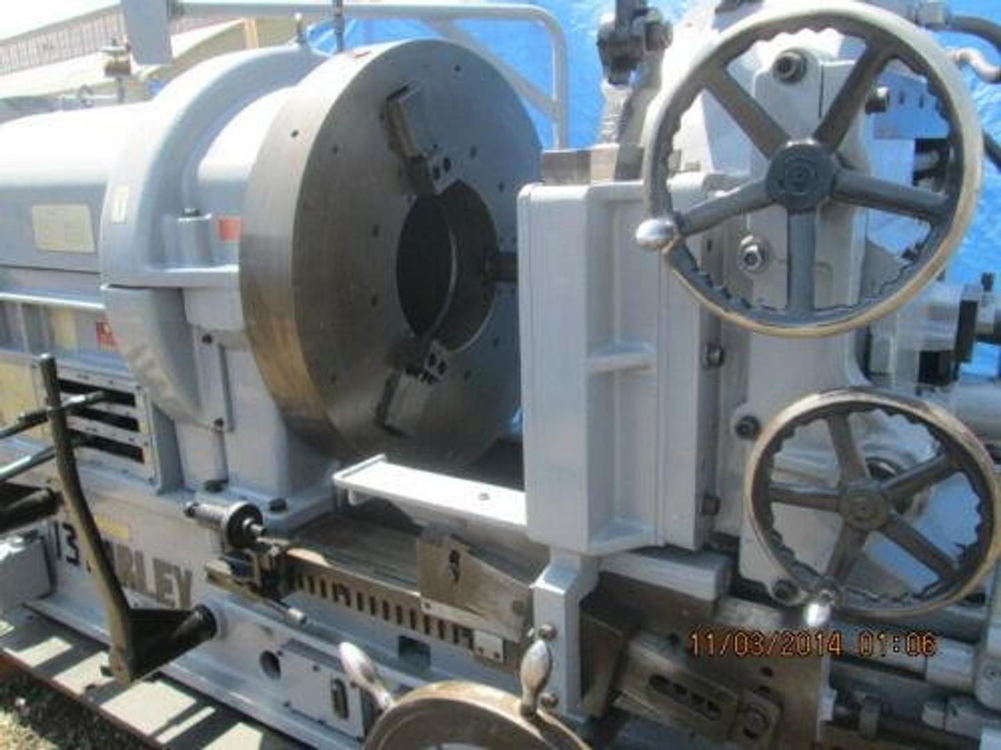 13" Harley #HP753, Landis style heavy duty large capacity pipe threading machine, 1982 - Image 6