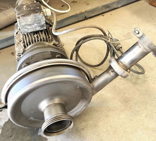 Alfa Laval #SOLIDC2165SSSEP15KW60HZ, sanitary horizontal centrifugal pump, 2" x 3", 2 HP, 460 V., 1720 RPM - Image 1