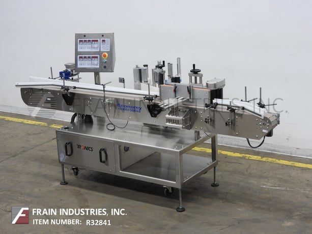 Tronics #S30, Stainless Steel, open style frame, stepper driven, pressure sensitive, wrap labeler rated from - Image 1