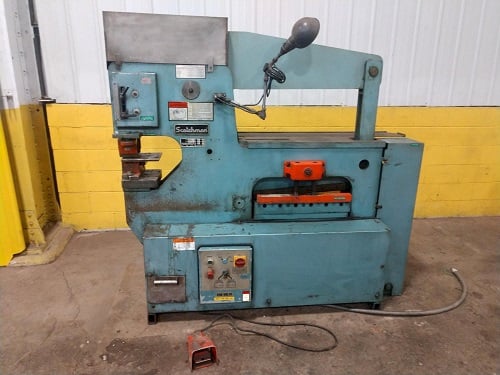 Scotchman #9012, hydraulic ironworker, 90 ton, 5 HP, foot pedal controls, 1996 - Image 1