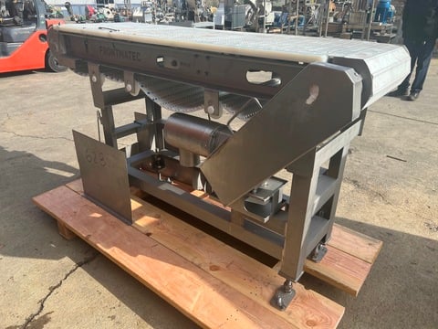 18" wide x 6' long Frontmatec, Stainless Steel Belt Conveyor, plastic interlocked washdown belt - Image 2