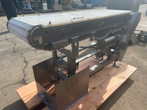 18" wide x 6' long Frontmatec, Stainless Steel Belt Conveyor, plastic interlocked washdown belt - Image 3