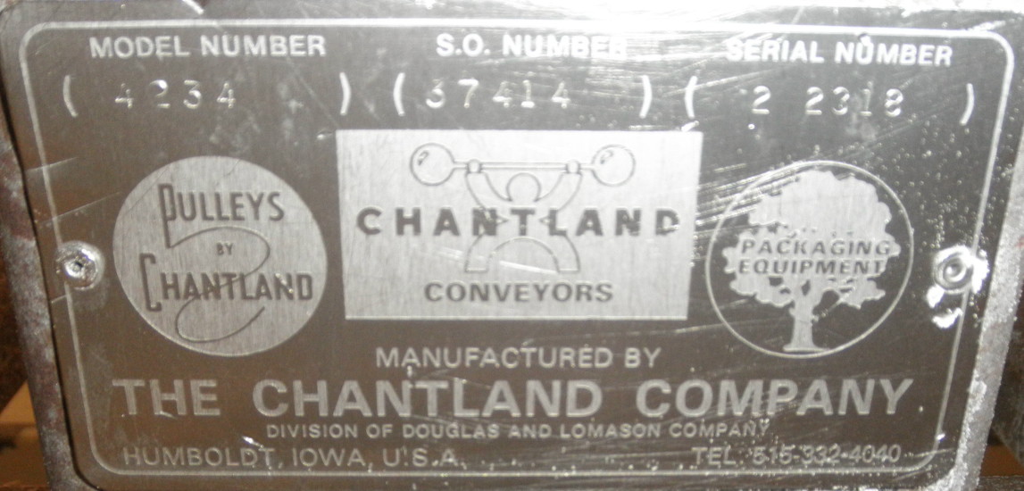 Chantland #4234, Bag Filling Line, 25-100 lb bags, 10" x 6" opening, 24" x 8' L take away belt conveyor, 15' - Image 4
