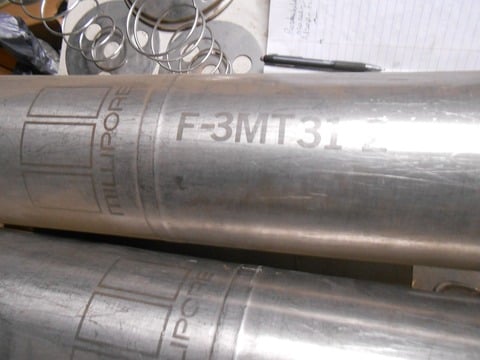 6-3/8" diameter x 31" L Millipore #F-3MT31, Filter Housing,, 2" inlet/outlet, qty. 3 - Image 3