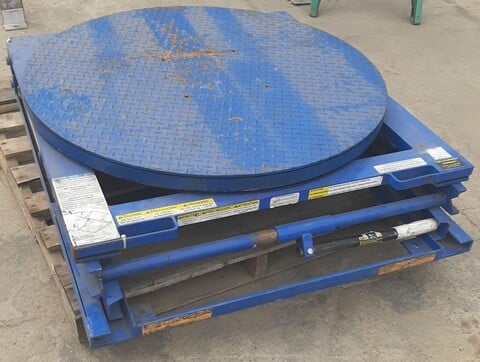 T & S Equipment #EZ-Loader, Self-Leveling Pallet Carousel Positioner, 40" outside diameter Turntable w/manual - Image 2
