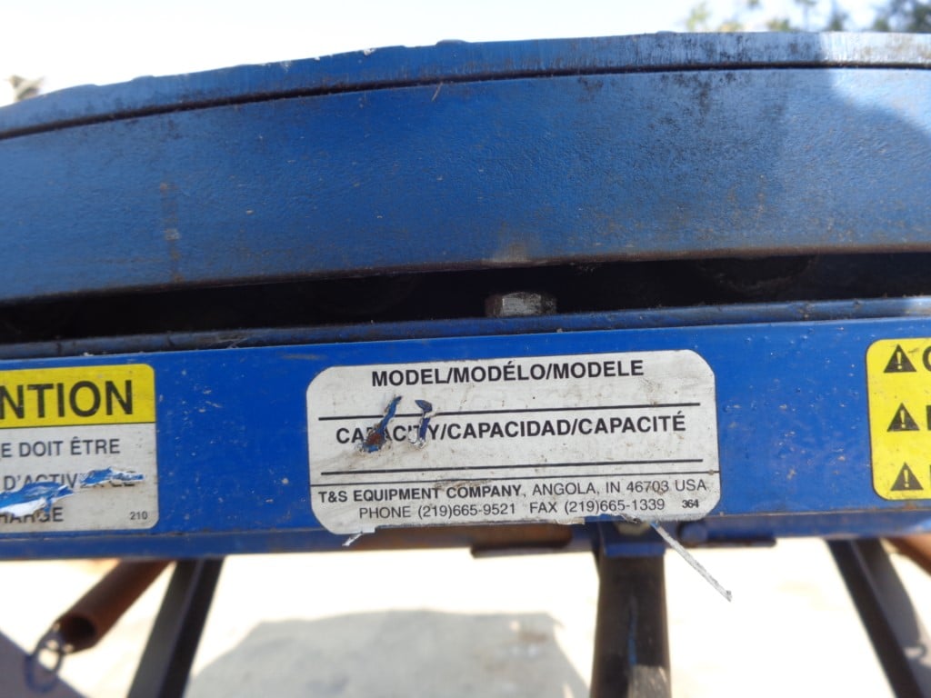 T & S Equipment #EZ-Loader, Self-Leveling Pallet Carousel Positioner, 40" outside diameter Turntable w/manual - Image 3
