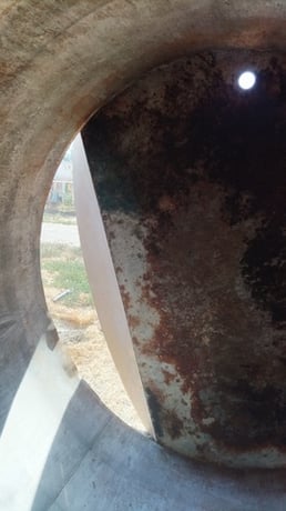2250 gallon Stainless Steel Tank, Agitated, Cone Bottom, 7' 6" diameter x 8' straight side, 2 HP - Image 5