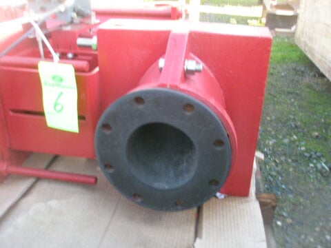 6" x 3" Red Valve #Series-5200, Control Pinch Valve, Iron, 6" x 3" size, w/electro magnetic positioner - Image 5