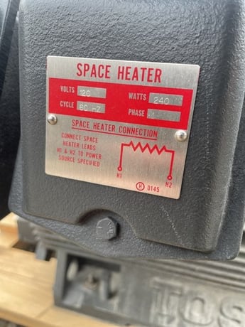 500 HP 1800 RPM Toshiba, Frame 5011US, TEFC BB, 4160 Volts, New Surplus - Image 3