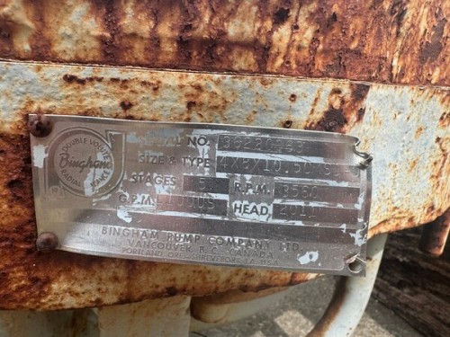1100 GPM @ 2100' TDH, Bingham, 4x8x10.5 MSD-D, 5 STG, 3560 RPM - Image 1