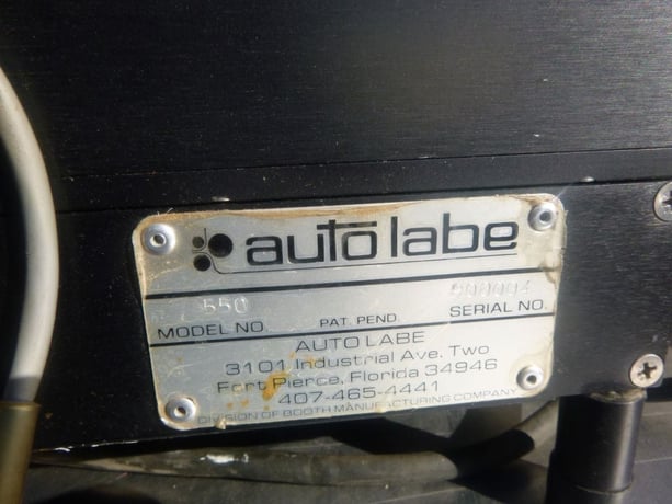 Auto Labe #550, Semi-Automatic Pressure Sensitive Wrap Around Labeler, 3/8"-4" diameter Label capacity, 5" - Image 7
