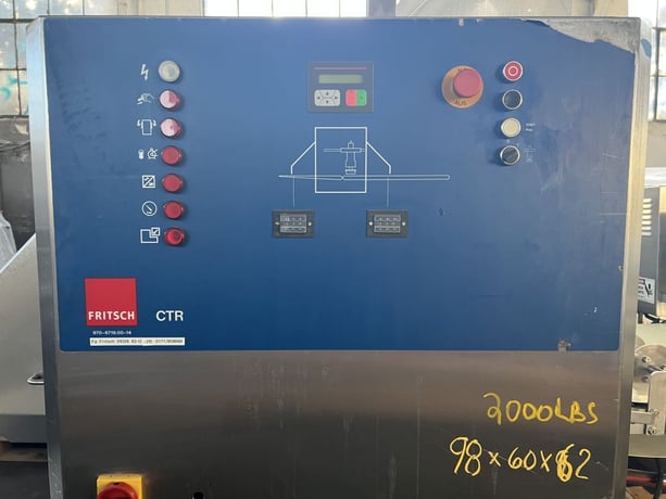 Fritsch #CTR/CRH, Croissant Line Sheeter, 100-800 kg/hr, 2-4mm thick, 700 mm width table - Image 8