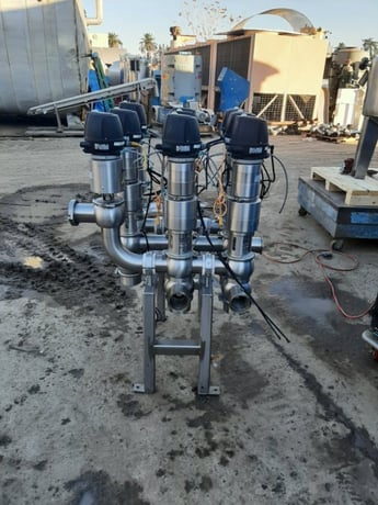 3" Gea Tuchenhagen Tuchenhagen #MBO-OD3, Air Valve Cluster, Stainless Steel, Tri-Clamp, 87-116 psi - Image 3