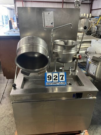 6 gallon Cleveland Range #36GMK66200, twin steam kettle on self conatined gas boiler base - Image 10