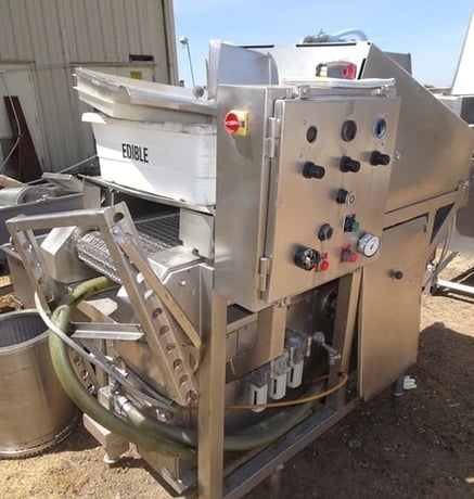 Brine Needle Injector, 14" width x 6.5' L Stainless Steel chain belt conveyor w/triangular shaped picks, (5) - Image 2